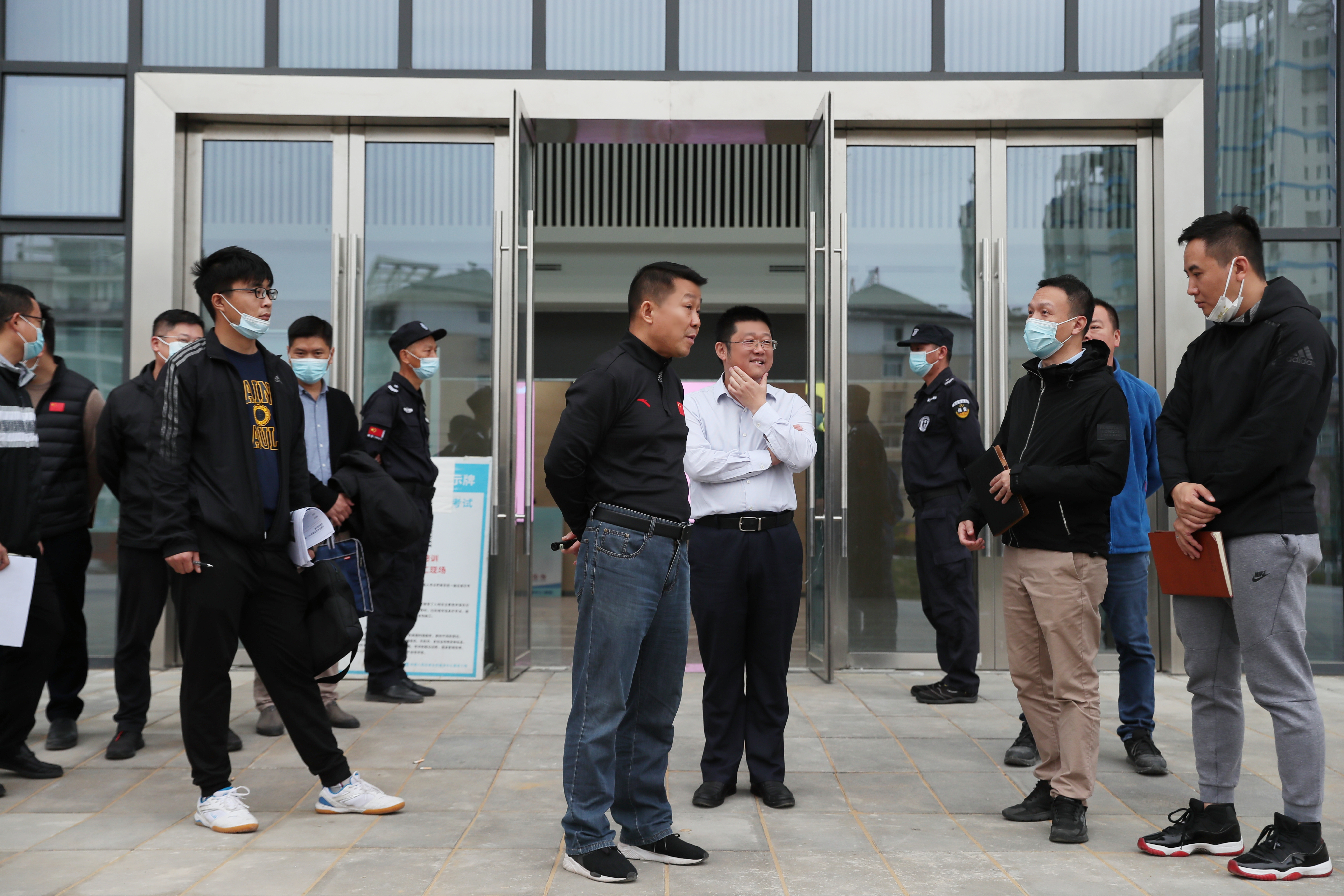 公司領導實地檢查中國車谷全民健身中心（南館） 開業籌備進展情況